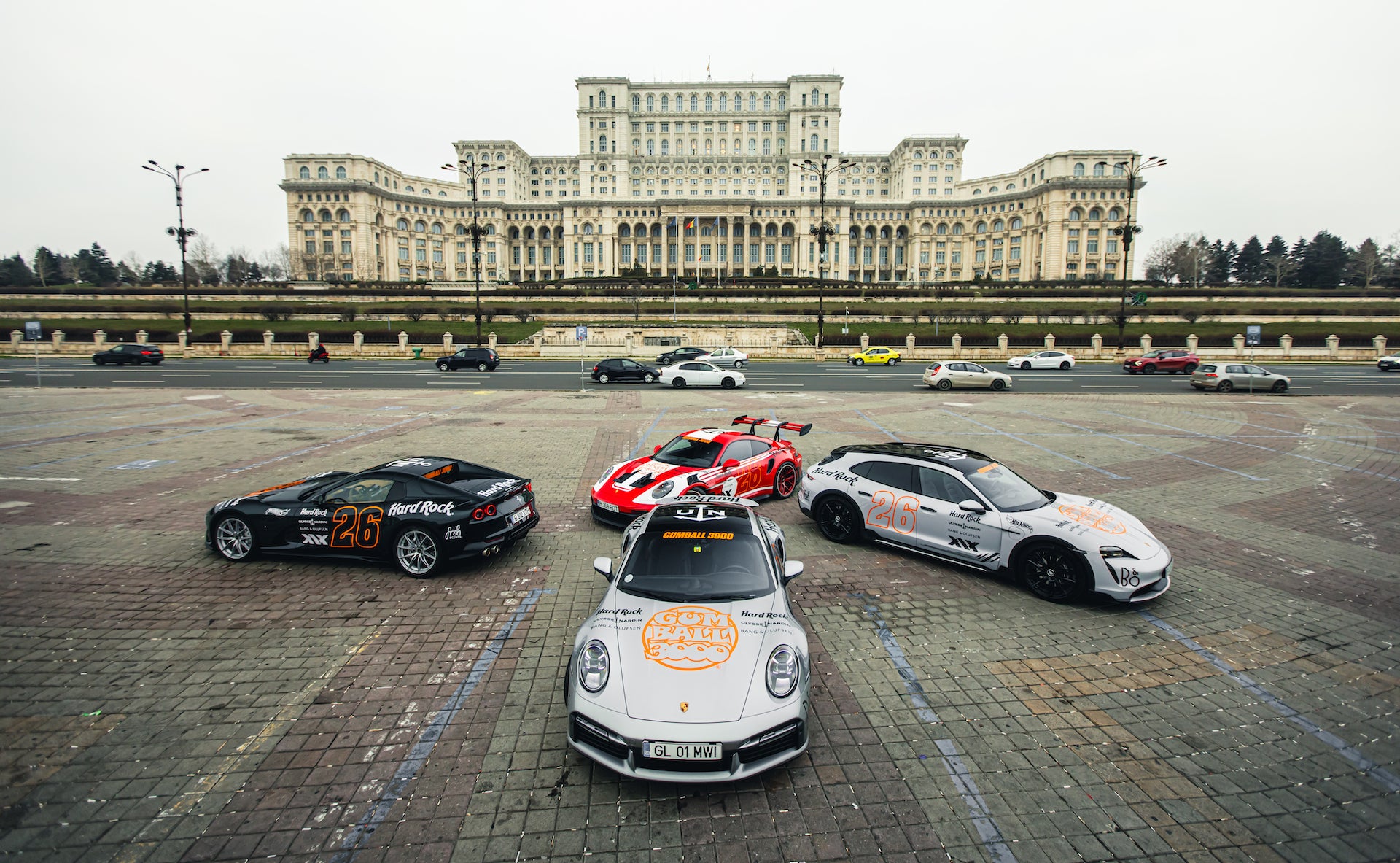 Gumball cars in Bucharest 