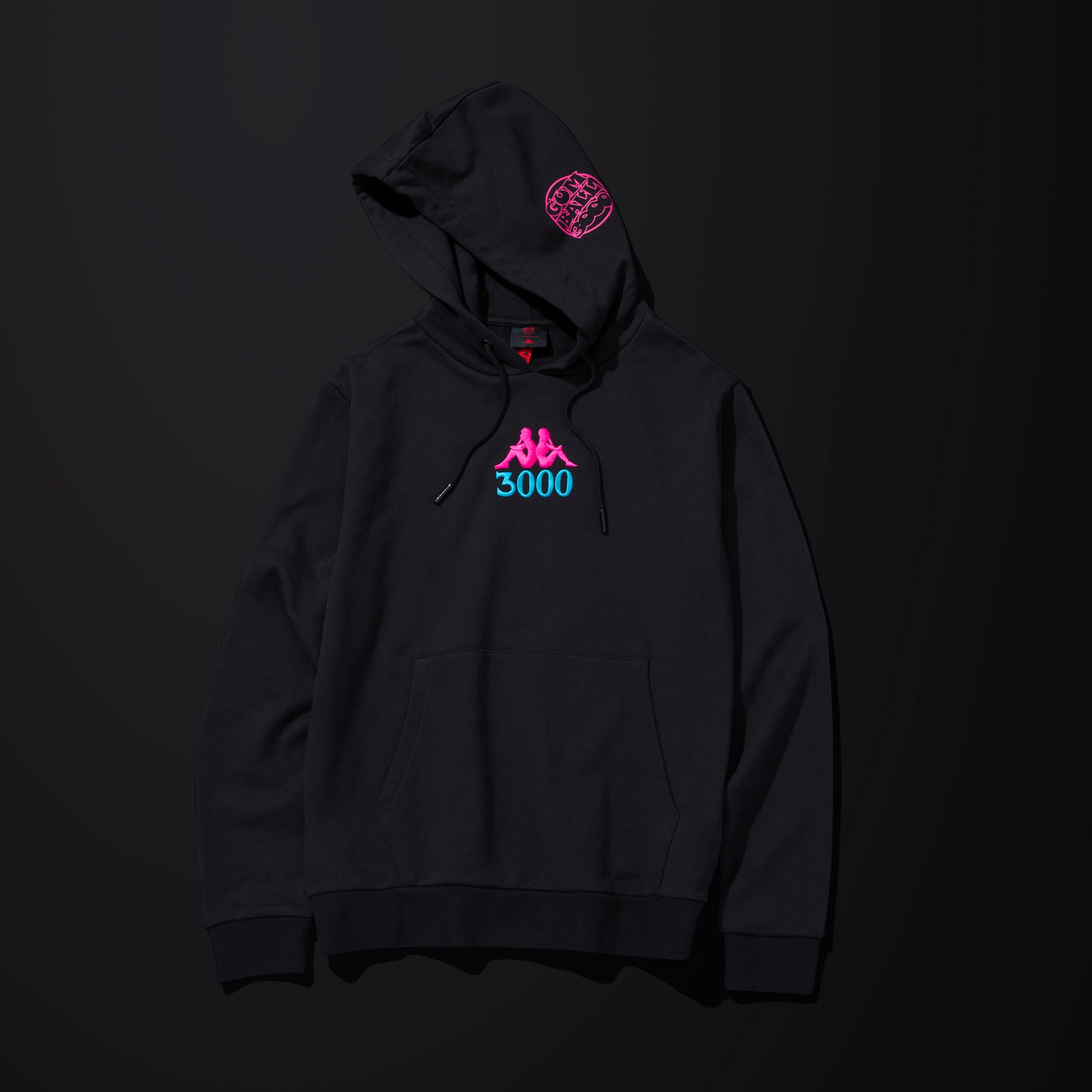 Pink kappa hoodie on sale